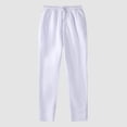 thumbnail image 2 of felwors Womens Joggers Pants Elastic Waisted Sweatpant with Pockets Casual Active Workout Running Sports Trousers White, S, 2 of 3