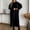 Black, variant on Elegant Long Cardigan Sweater Coat For Fashionable And Autumn And Winter Outerwear Stylish Open Front Knit Jacket Ideal For Casual And Formal Occasions Womens Fashion Gray S