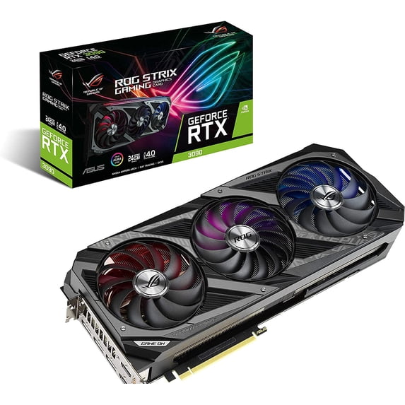 Restored ASUS ROG Strix GeForce RTX 3090 24GB GDDR6X - Graphics Card (Refurbished)