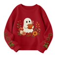 thumbnail image 5 of Girls Halloween Graphic Sweatshirt Kids Casual Crewneck Pullover Long Sleeve Printed Fall Sweatshirt for Toddler and Youth, 5 of 6