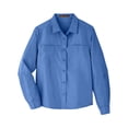 thumbnail image 4 of Harriton M580LW Women's Key West Long Sleeve Performance Staff Shirt-POOL BLUE-2XL, 4 of 5