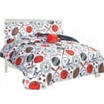 thumbnail image 6 of 6-Piece Twin Basketball Bedding Comforter and Sheet Set for Teens, 6 of 6