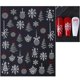 thumbnail image 3 of Pegatinas navideñas para uñas, set de decoración de uñas 3D con purpurina plateada, diseños festivos navideños, 3 láminas., 3 of 5