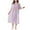 Purple A, variant on Ashirexll Girls Summer Dress, Girls Dresses Size 10-12, Teen and Children Short Sleeve Round Neck Sleep Dress Summer Casual Dresses for Home Ruffle Dress