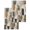 Khaki Gray Blue Light Brown, variant on Black Brown Color Blocks Kitchen Dish Towels for Drying Dishes Set of 3, Abstract Geometric Art Waffle Weave Microfiber Hand Tea Bathroom Towels Quick Dry & Absorbent Towel 12x12