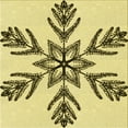 thumbnail image 1 of Ahgly Company Indoor Square Patterned Sun Yellow Area Rugs, 7' Square, 1 of 6