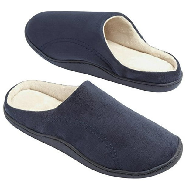Silver One Mens Clog Style Memory Slippers (Extra Large 12/13, - Walmart.com