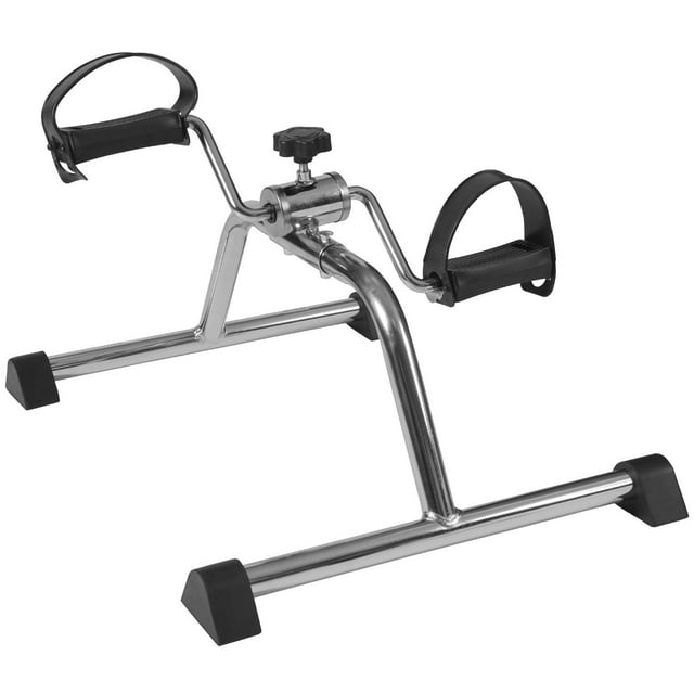 Bicicleta estática DMI portátil para colocar debajo del escritorio con tensión manual, cromada