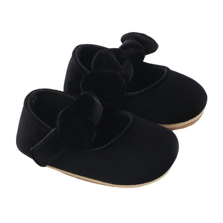 

Baby Girls Princess Shoes Soft Bow Non-slip First Walker Shoes