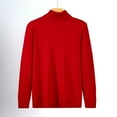 thumbnail image 5 of BODOAO Turtleneck Sweaters for Women Long Sleeve Clothes for Every Occasion Cotton Linen Cardigan Summer Chic Oversized Batwing Sweaters 2025 Fall Outfits Trendy Knit Fashion Pullover Tops Red Xxl, 5 of 5