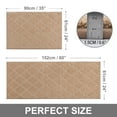 thumbnail image 3 of FloorHug Kitchen Rugs and Mats 2 PCS, 24"x35"+24"x60", Absorbent and Stain-Resistant Kitchen Mats Non-Slip, Kitchen Runners Machine Washable, Rugs for Kitchen, Laundry Room, Entrance, Beige, 3 of 9