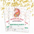 thumbnail image 2 of Darling Souvenir White Birthday Invitation Card Printable Elegant Fill or Write In Blank Party Invites 28 Pcs 5 x 7 Inches, 2 of 5