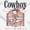 White - Cowboy Wrangler, variant on Cool Betty Boop Vintage Cowgirl Short Sleeve Women's Graphic Tee Brisco Brands S