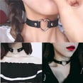 thumbnail image 4 of Collier Gothique Punk pour Femmes, Bijoux de Mode pour Hommes et Adolescents, Collier Ras du Cou en Cuir PU Réglable, type9, 4 of 9