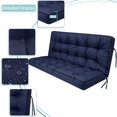 thumbnail image 4 of HYQJFYXG 55" x 40" Dark Blue Outdoor Bench Seat Cushion, Waterproof, 4 of 6