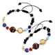 thumbnail image 3 of 2 piezas de pulsera del sistema solar niños lindos pulsera planeta cuentas de piedra natural joyas de galaxias para fiestas diarias de uso diario, 3 of 3