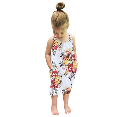 

Hunpta Toddler Kid Baby Girls Straps Rompers Jumpsuits Piece Pants Clothing