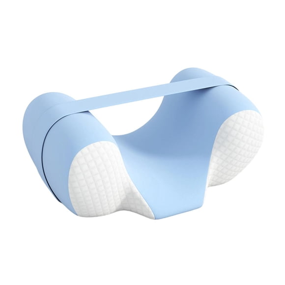 lingqin Oreiller Ergonomique pour Dormir en Position Verticale, Fait de Mousse Viscoélastique, Bleu