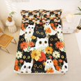 thumbnail image 4 of Manfei Floral Cat Bed Sheets, Daisy Pet Full Size Sheets, Multicolor, 4-Piece, 1 Flat Sheet, 1 Fitted Sheet and 2 Pillowcases, 4 of 6