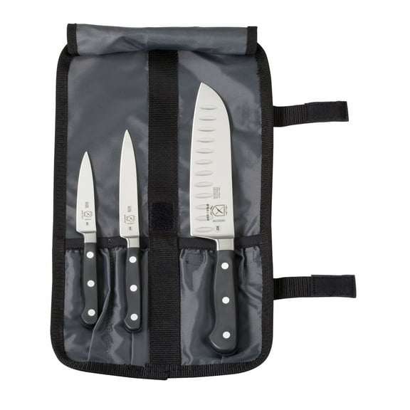 Mercer Culinary Renaissance 4-Piece Forged Steel Starter Knife Set, Black