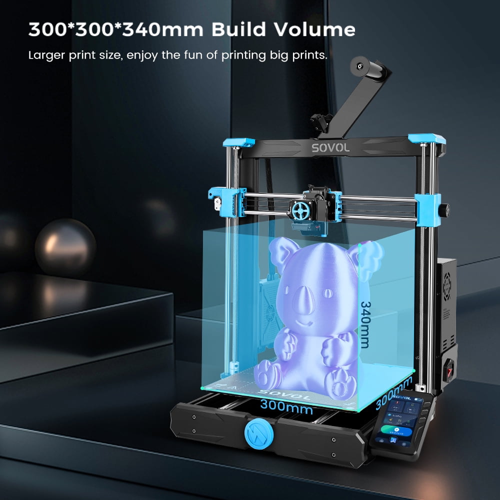 Sovol SV06 Plus 3D Printer Black 300℃ High Temp 150mm/s High Speed