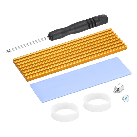 Uxcell M.2 2280 Nvme SSD Heatsink Kits, Laptop Memory Heatsink Copper Cooling Thermal Pad Radiator Cooler 1