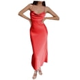thumbnail image 1 of Moda mujer Casual Sexy sólido verano encaje sin mangas vendaje hombro descubierto vestido Fridja  hj1664, 1 of 9