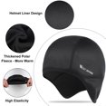thumbnail image 4 of WEST BIKING Skull Caps for Men Thermal Velvet Liner Running Hat Beanie, Fits Under Helmets, Black, 4 of 9