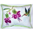 thumbnail image 1 of Purple Hummingbird Large Indoor & Outdoor Pillow 16 x 20, 1 of 1