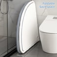 thumbnail image 4 of Trendix Bathtub Portable Fan-shaped Foldable Bathtub for Kids, Adult Large Collapsible Bath Tub, Freestanding Surround Shower Tub, Grey, 4 of 9