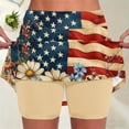 thumbnail image 2 of Ruimatai Women's High Waisted 2 in 1 Flowy Skort Star Print Athletic Tennis Skirt with Built in Shorts for Gym Daily Wear, 2 of 6