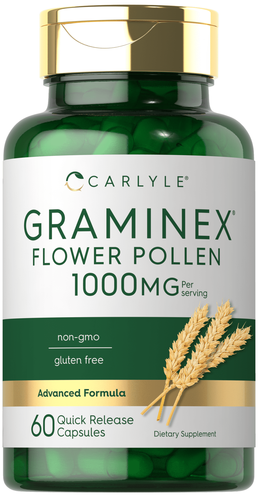 Graminex Flower Pollen Extract 1000 mg 60 Capsules by Carlyle