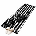thumbnail image 6 of American Flag Kitchen Runner Rug 2x6 Washable Runners for Hallway Non Slip Black US Flag Eagle Large Area Rug Indoor Floor Carpet for Bathroom Laundry Entryway Bedroom Living Room, 6 of 8