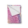 thumbnail image 2 of Pink Mandala Soft Flannel Fleece Throw Blanket, Vibrant Floral Geometric Symbolizing Harmony in Cosmos, Cozy Plush for Indoor and Outdoor Use, 70" x 90", Magenta Purple Peach, by Ambesonne, 2 of 6