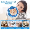 thumbnail image 4 of Miaocao Soft Adjustable Cat Cone Collar, Comfortable Cat Recovery Collar, 4 of 8
