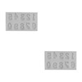 thumbnail image 3 of Billuyoard Moldes para mousse Suministros para fiestas Accesorios de cocina Número de molde en relieve Fundición de dulces Die Celebration Postre Capital Número/Gris claro 2piezas Billuyoard CBP264104, 3 of 6
