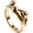 Gold, variant on Unisex Cute Frog Stainless Steel Ring, Personality Trendy Animal Statement Band, Polished Classic Punk Rings for Men Women