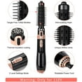 thumbnail image 6 of Hair Dryer Brush,4 in 1 Hot Air Hair Blowout Brush,Hair Curler & Hair Dryer Brush Negative Ion Blow Dryer Brush in One, Interchangeable Brush Head Hair Styling Gift for Women (Black), 6 of 10
