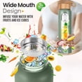 thumbnail image 2 of Botella de agua Aqulea Glass de 950 ml con funda de silicona sin BPA, 2 of 6