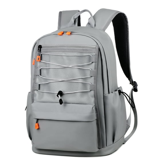 Large Capacity Multiple-Pocket Backpack Casual Style for Daily Commute gray