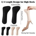 thumbnail image 2 of Invisible Insoles For High Heels, Breathable Leather Adhesive Cushioning Insoles With Shock Absorbing Effect, Arch Support For Women's Slippers (2 Pairs), 2 of 7