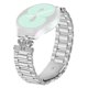 thumbnail image 1 of For Coros Apex 2 Stainless Steel Strap Crown Shape Rhinestone Decor Silver Watch Band, 1 of 4