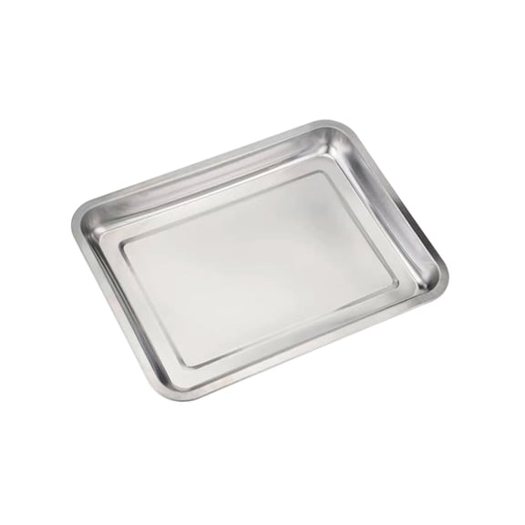 Serving Trays, 10.6x7.8 inch Metal Tray, Rectangular Restaurant Tray, Coffee Table Tray, Multi-Purpose Fast Food Service Tray for Restaurant, Parties, Durable Kitchen Dish Platters for Home