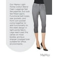 thumbnail image 7 of MeMoi Light Ponte Cotton Blend Capri Leggings - Womens - Female (Small, Medium Gray Heather), 7 of 7