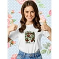thumbnail image 2 of Tomato Plant T-Shirt Women -Fab Funky Designs, Female Small, 2 of 4