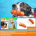 thumbnail image 4 of Reheyre Indestructible Squeaky Dog Chew Toy Sausage-Shaped Bite-Resistant Toy for Aggressive Chewers - Stress Relief for Dogs, 4 of 11