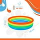 thumbnail image 2 of Alberca Inflable Redonda 4 aros de Colores 150cmx40cm Sunclub 10195, 2 of 4