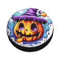 thumbnail image 4 of PUREYAH Halloween Ghost Pumpkin Face Rv Spare Tire Cover, Wheel Covers Protectors Universal Fit for Camping Travel Trailer Truck 15 inch, 4 of 6