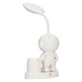 thumbnail image 4 of Small Desk Lamp, Silicone Hose Study Lamp LED Light Source With Pen Holder Sharpener For Dorm White,Pink,Blue, 4 of 8