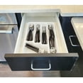 thumbnail image 3 of Mainstays 49 Piece Stainless Steel and Plastic Flatware Set with Tray, Blue Cove, Service for 8, 3 of 10